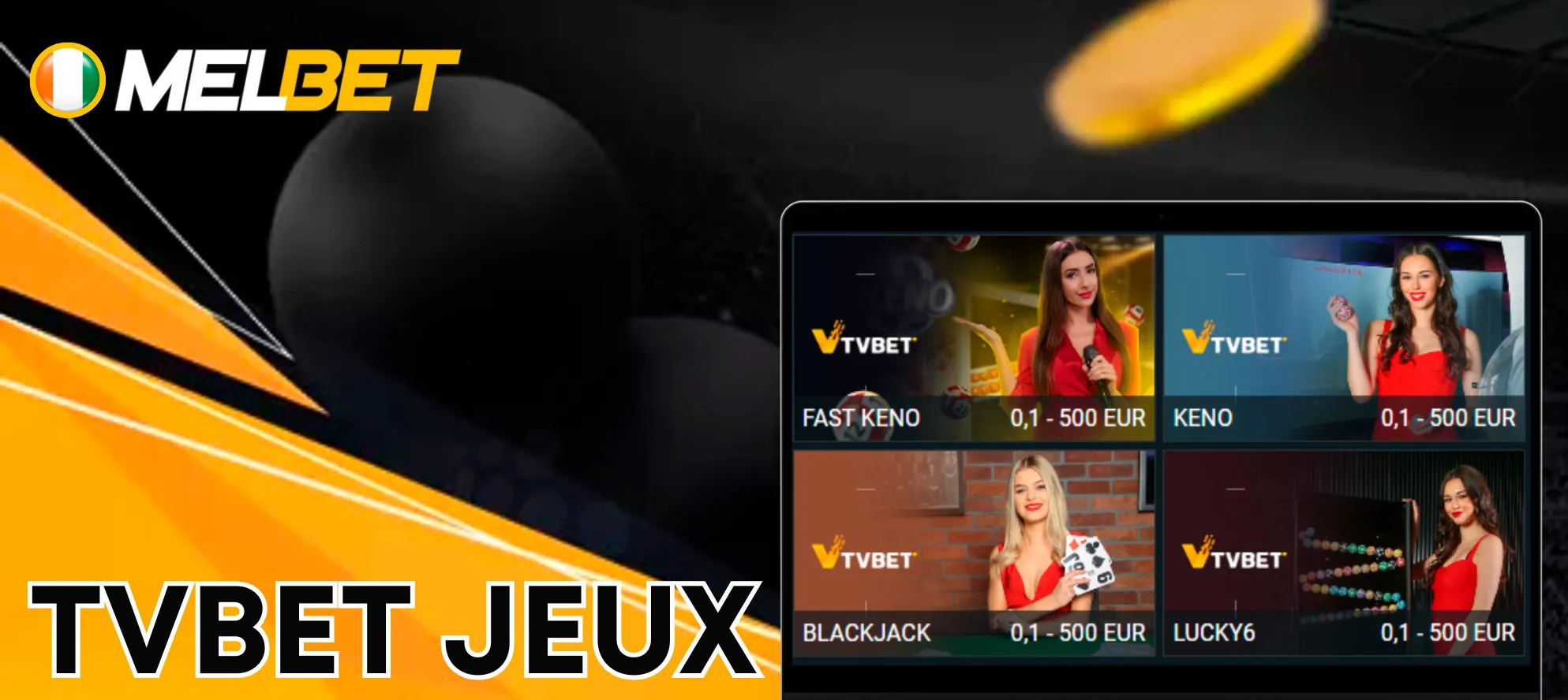Melbet propose une section distincte appel&eacute;e TVBet Games