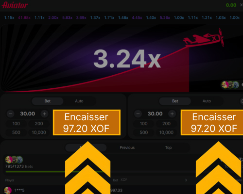 Encaissement des gains dans le jeu Aviator Melbet