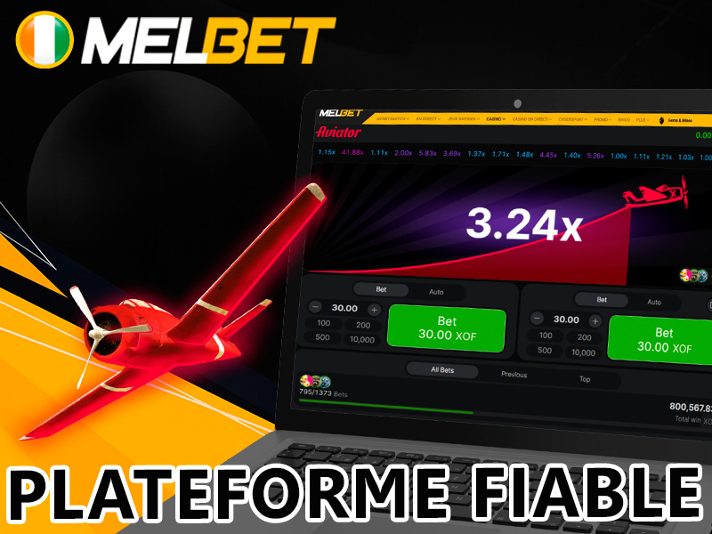 Aviator sur la plateforme officielle Melbet Côte d'Ivoire – jeu fiable et avantageux