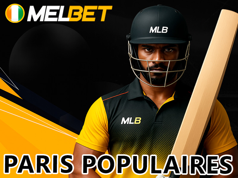 Types de paris les plus populaires sur le cricket Melbet