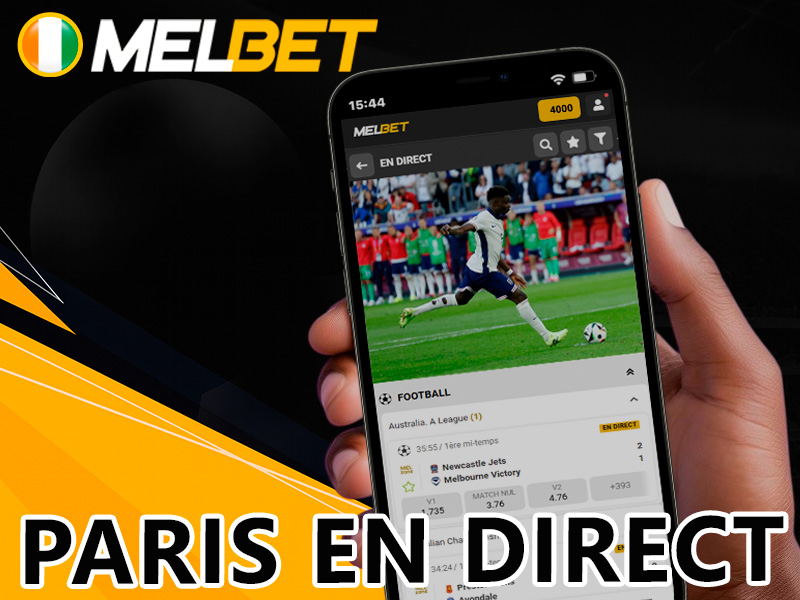 Paris en direct sur les matchs de football via Melbet