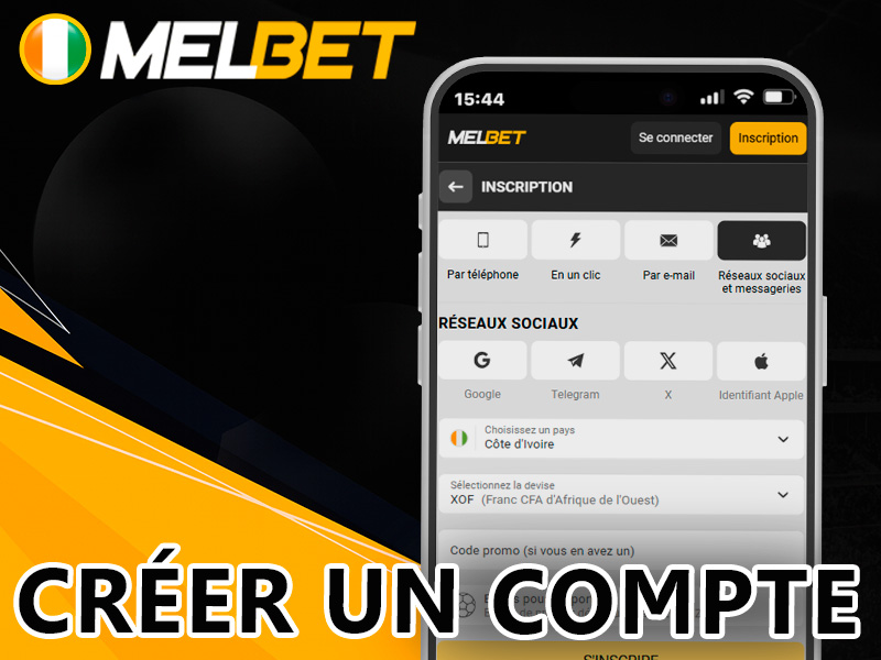 Méthodes simples pour créer un compte sur le site Melbet