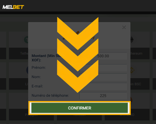 Confirmation du retrait sur Melbet avec éventuelle vérification d’identité