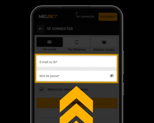 Connectez-vous à votre compte Melbet